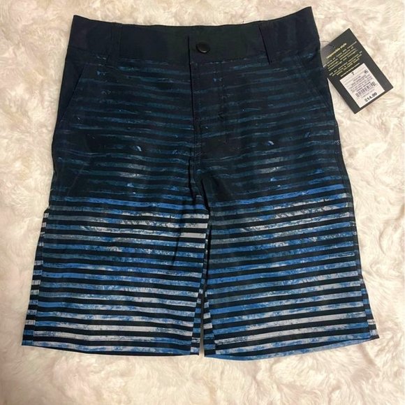 Boys' Striped Hybrid Swim Shorts-art class-Dark Blue-art class - Picture 1 of 3